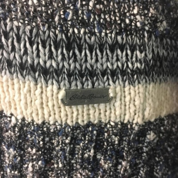 Eddie Bauer Striped Asymmetric Zip Sweater - Picture 7 of 7